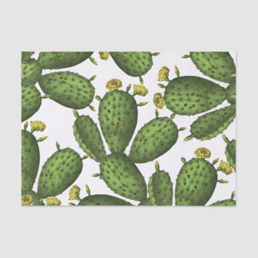  groen geel flessenpatroon tissuepapier (Voorkant)