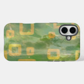 Groen Geel Geometrische iPhone / iPad case (Achterkant (horizontaal))