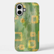 Groen Geel Geometrische iPhone / iPad case