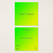 groen geel gradiënt visitekaartje (Voorkant /achterkant)