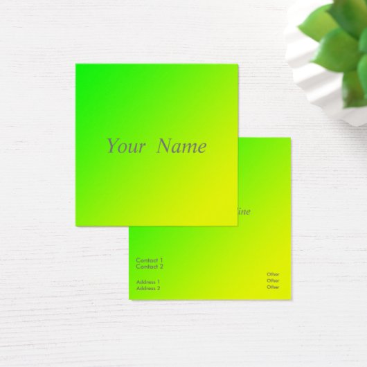 groen geel gradiënt visitekaartje (Bureau)