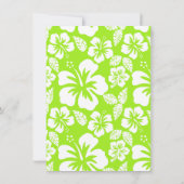 Groen-Geel Hawaiiaans Tropisch; Chalkboark look Kaart (Achterkant)