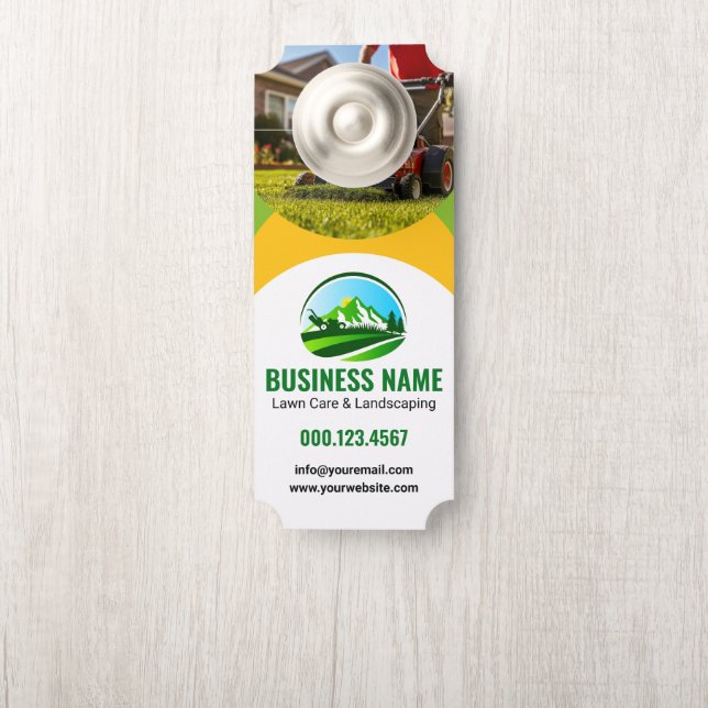 Groen Geel Landscaping Maaibedrijf (Op knop)
