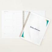 Groen & Geel Modern Patroon met Custom Sign Planner (Display)