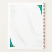 Groen & Geel Modern Patroon met Custom Sign Planner (Achterkant)