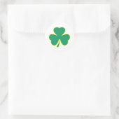 groen geel shamrock ronde sticker (Tas)