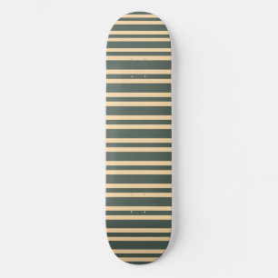 Groen Geel Strepen Patroon Skateboard