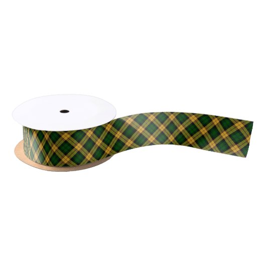Groen geel Tartan Plaid Argyle patroon Lint (Spoel)
