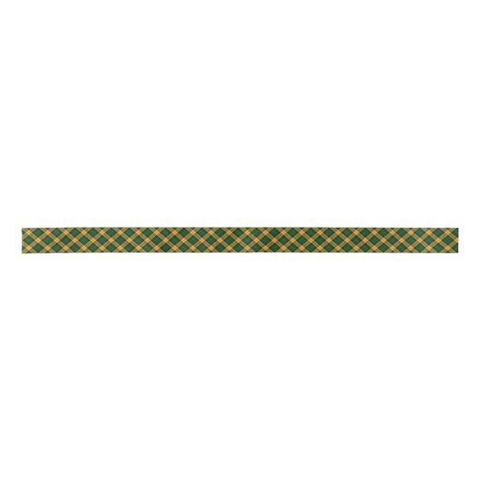 Groen geel Tartan Plaid Argyle patroon Lint (Voorkant)