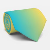 Groen Geel tint Stropdas (Opgerold)