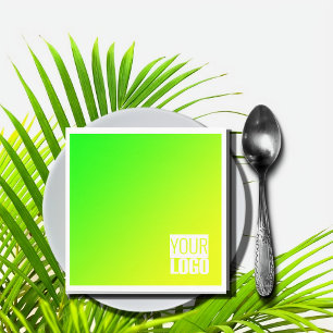 groen geel verloop toevoegen logo servet