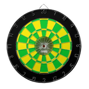 Groen Geel Zwart Dartbord 2025