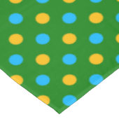 Groen Geel Zwart Stippen Design Tafelkleed (Gekanteld)