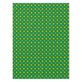 Groen Geel Zwart Stippen Design Tafelkleed (Voorkant)