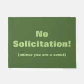 Groen geen snoepdeur deurmat (Voorkant)