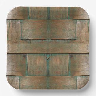 Groen geglazuurd papieren bordje