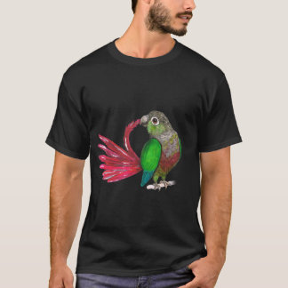 Groen-gekauwde kuip t-shirt