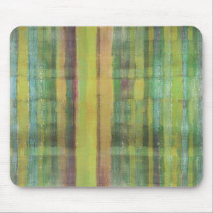 Groen gekleurde Abstracte moderne kunst Mousepad Muismat