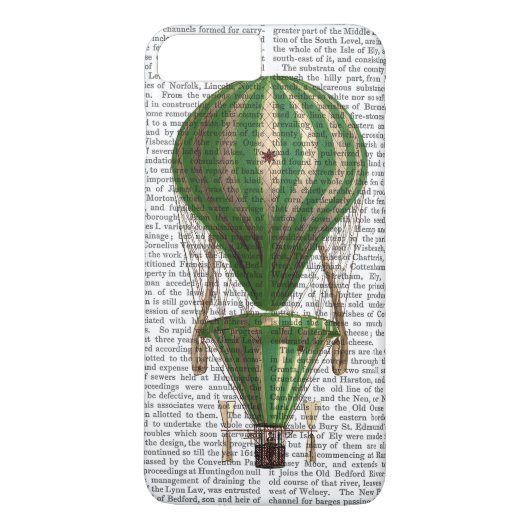 Groen gelaagde hot-luchtballon Case-Mate iPhone case (Achterkant)