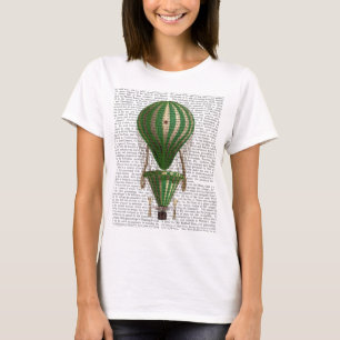 Groen gelaagde hot-luchtballon t-shirt