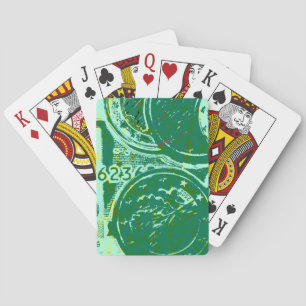 Groen geld pokerkaarten