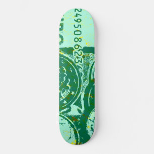 Groen geld skateboard