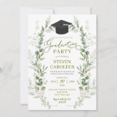 Groen genderneutraal Afstuderen Kaart (Voorkant)