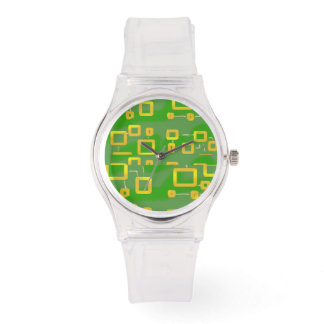 Groen geometrisch eWatch Horloge