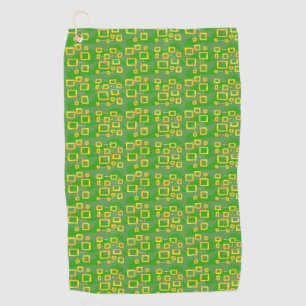 Groen Geometrisch Golfhanddoek