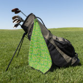 Groen Geometrisch Golfhanddoek (Groen)
