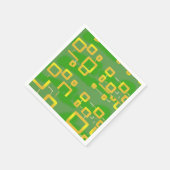 Groen geometrisch papier servet (Hoek)