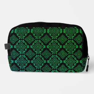Groen geometrisch patroon / Indiase print Toilettasje
