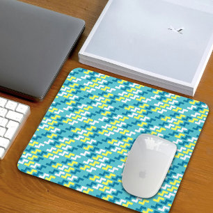 Groen geometrisch patroon muismat