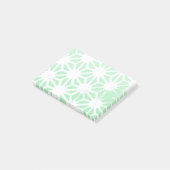 Groen geometrisch patroon post-it® notes (Schuin)