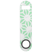 Groen geometrisch patroon speed flessenopener (Voorkant)