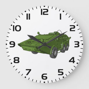 Groen Gepantserd Militair Voertuig Grote Klok