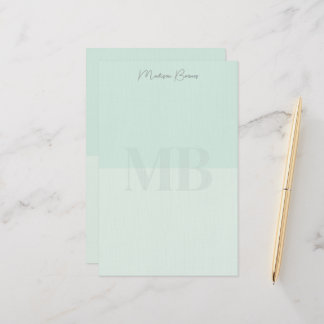 Groen Gepersonaliseerd Briefpapier