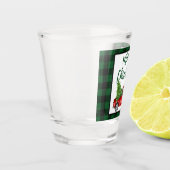 Groen geplakt penseel  kerstmis met  shot glas (Links)