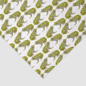 Groen gepotte kikkervispapier tissuepapier (Detail)