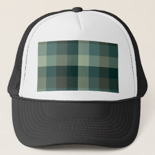 Groen geruit geruit ontwerp trucker pet