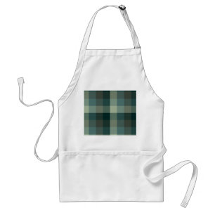 Groen geruit geruit plaid ontwerp standaard schort