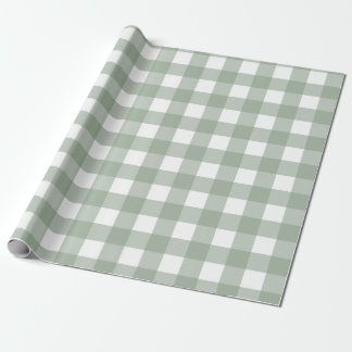 Groen geruit inpakpapier geruite cadeauverpakking