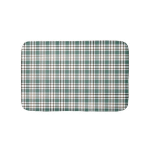 groen geruit licht tartan patroon badmat
