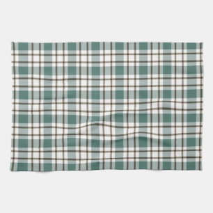 groen geruit licht tartan patroon theedoek