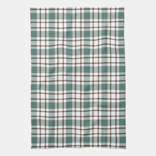 groen geruit licht tartan patroon theedoek (Verticaal)