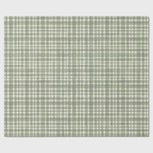 Groen geruit pakpapier (Vlak)