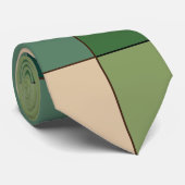 Groen geruit  stropdas (Opgerold)