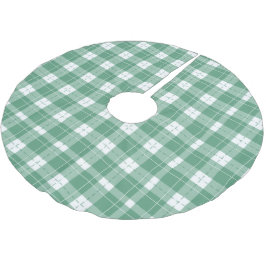 Groen geruite kerstboom basis Hoesje omhoog. Kerstboom Rok