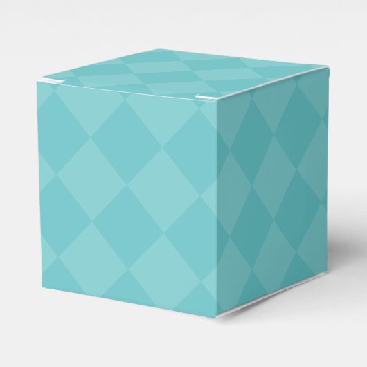 Groen geruite partij gunstbox bedankdoosjes (Voorkant Zijde)