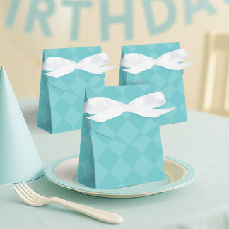 Groen geruite partij gunstbox bedankdoosjes